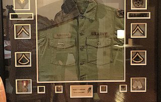 Special Framing For Military Uniforms and Honors
